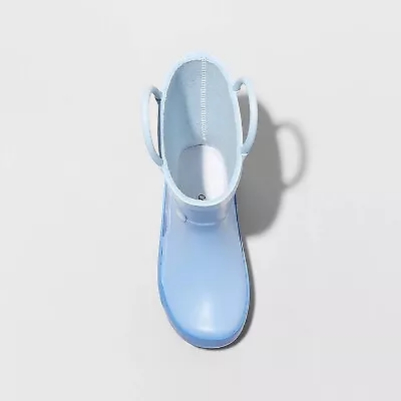 Toddler Boys' Jasper Pull-On Rain Boots - Cat & Jack Blue NWT - Picture 3 of 5